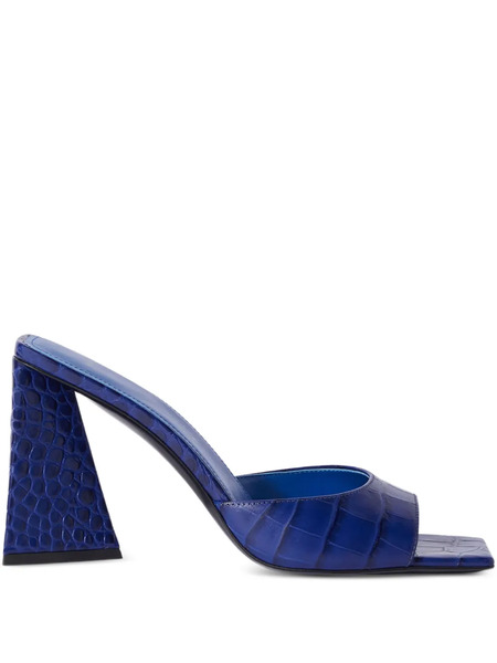  The Attico 85mm Mini Devon Square-toe Mules - Blue 