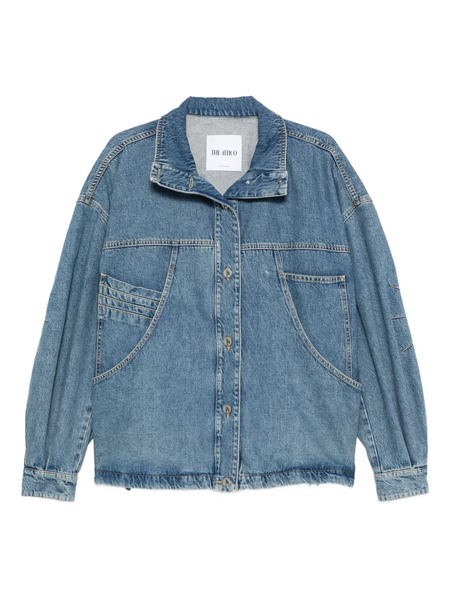  The Attico Pocket Collared Jacket - Blue 