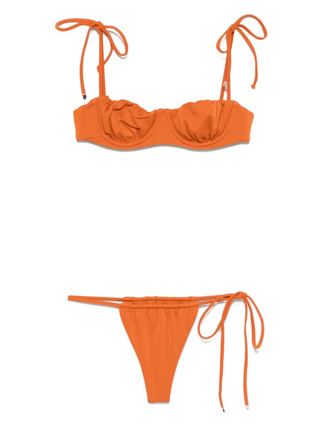  The Attico Ruched-detailing Bikini - Orange 