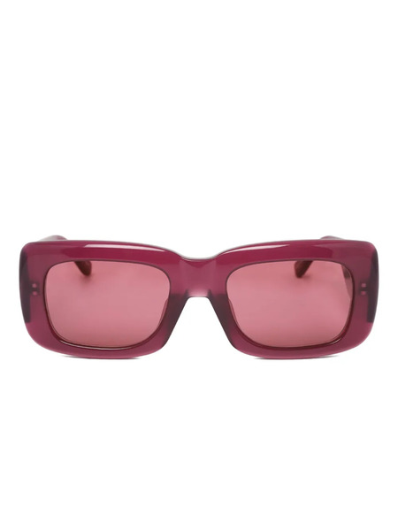 The Attico Square-frame Sunglasses - Red 