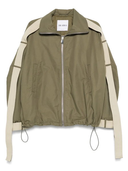  The Attico String-detail Bomber Jacket - Green 