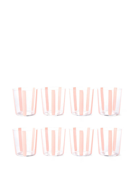  The Conran Shop Nova Stripe Glass - Pink 