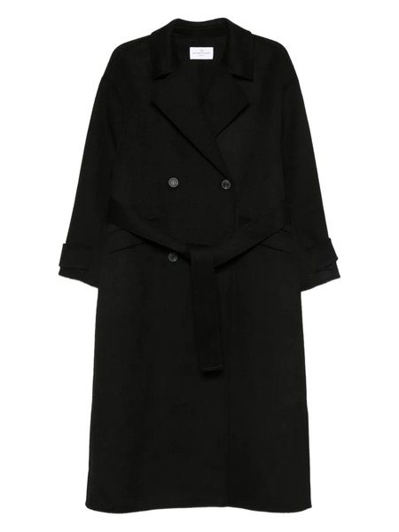 The Dynamis Studio Belted Double-breasted Coat - Black 