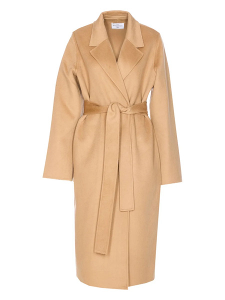  The Dynamis Studio Belted Double-breasted Coat - Neutrals 