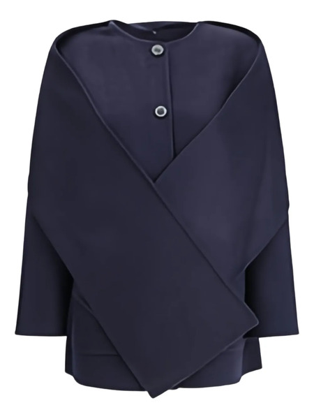  The Dynamis Studio Scarf-detail Jacket - Blue 