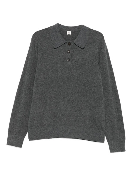 The Garment Como Button Polo Top - Grey 