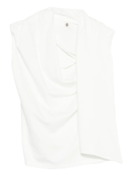  The Garment Draped Scarf Blouse - White 