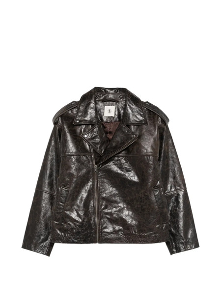  The Garment Margo Epaulettes Zip Jacket - Brown 