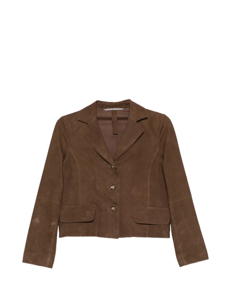  The Jack Leathers Paige Suede Jacket - Brown 