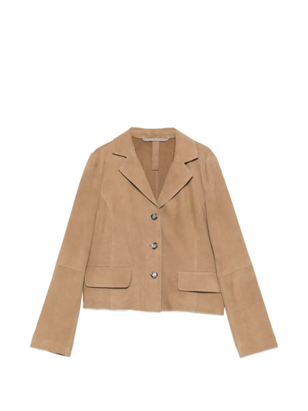  The Jack Leathers Paige Suede Jacket - Neutrals 