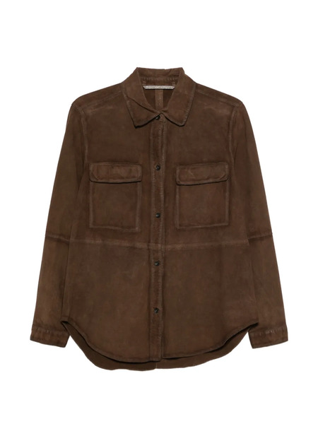  The Jackie Leathers Suede Jacket - Brown 