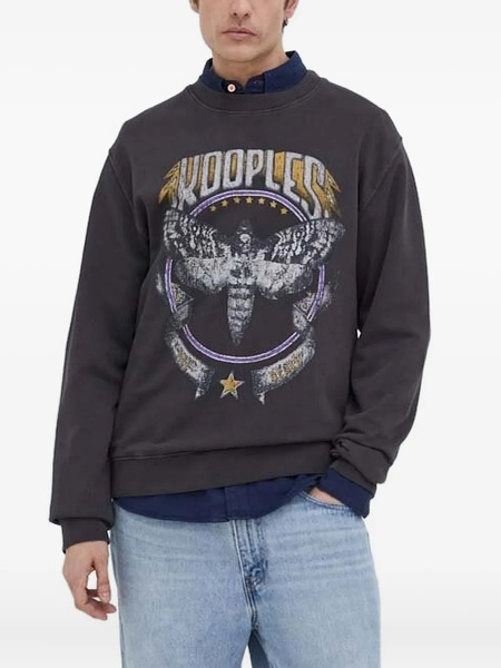  The Kooples Moth-print Sweatshirt - Grey 