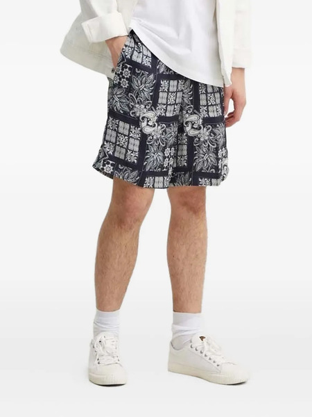  The Kooples Paisley-patterned Shorts - Blue 
