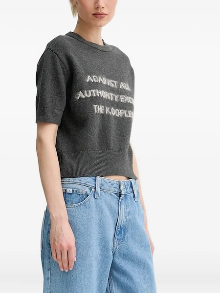  The Kooples Short-sleeved Top - Grey 