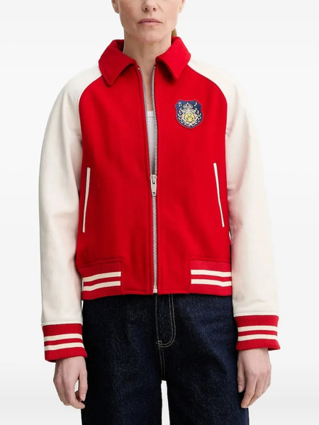  The Kooples Varsity-patch Jacket - Red 
