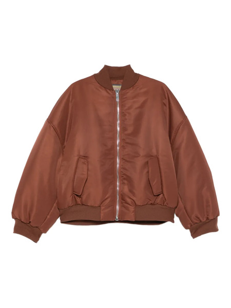  The M Zip-up Bomber Jacket - Brown 