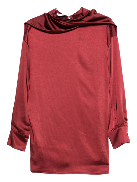  The Nina Studio Cowl-neck Blouse - Red 
