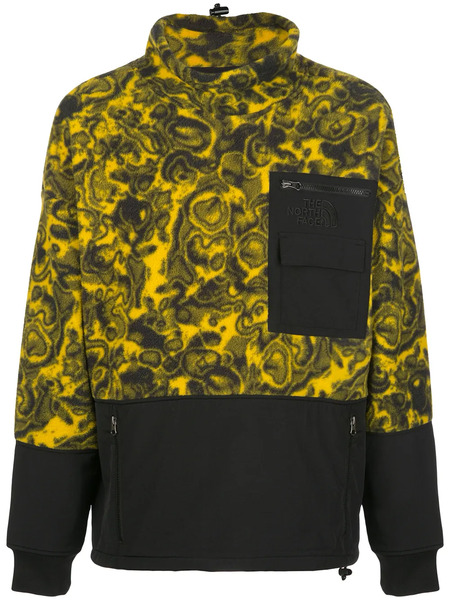  The North Face Funnel Neck Fleece Jacket - Yellow 