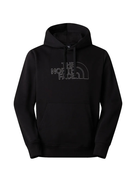  The North Face Logo Front Pocket Hoodie - Black 