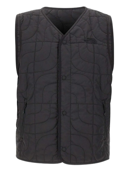  The North Face Snap Button Quilted Jacket - Black 