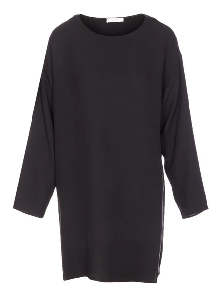  The Row Boat-neck Long-sleeved Blouse - Black 