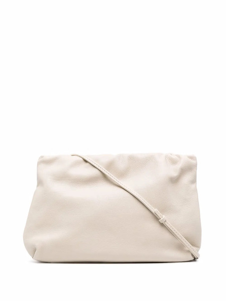  The Row Bourse Leather Clutch Bag - Ivory 