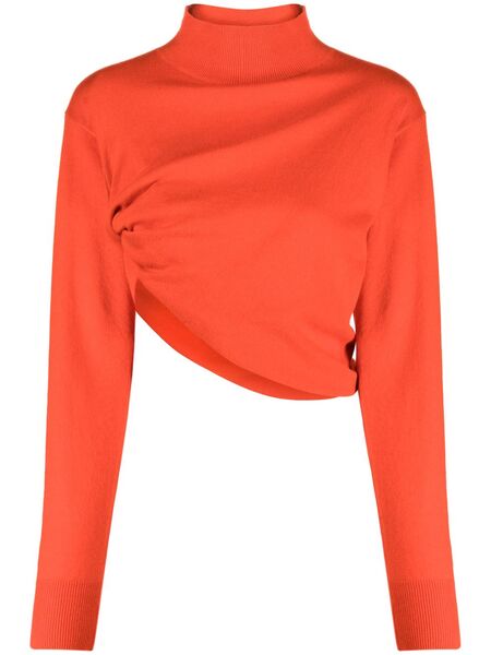  The Row Callan Long-sleeve Cashmere Top - Red 