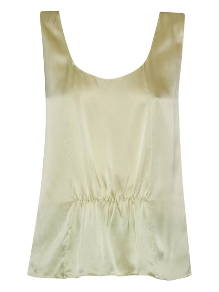 The Row Dinara Gathered-detailed Top - Green 