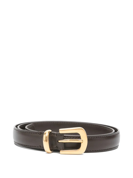  The Row Gold-tone Buckle Belt - Brown 