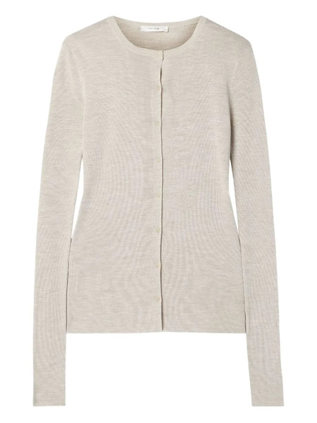  The Row Josette Button Cardigan - Neutrals 