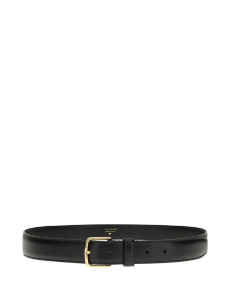  The Row Leather Buckle Belt - Black 