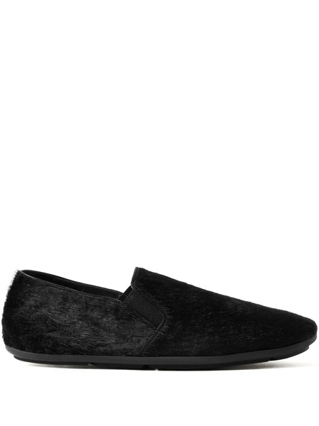  The Row Leather Loafers - Black 