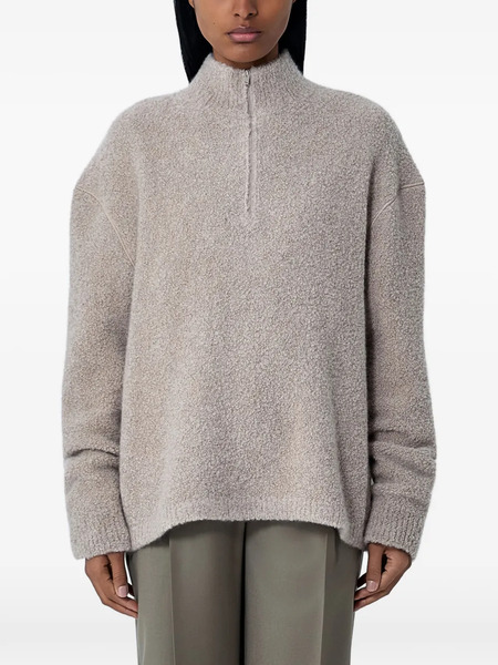  The Row Lethara Half-zip Sweater - Neutrals 