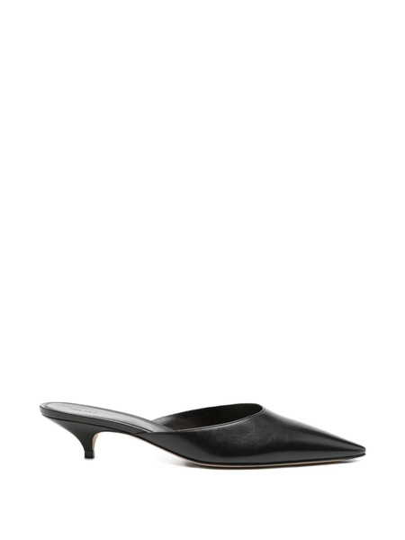  The Row Liisa Kitten Pointed Mules - Black 