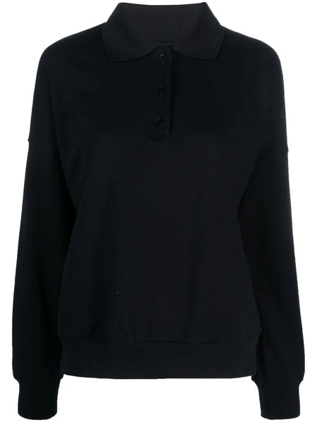  The Row Long-sleeved Polo Jumper - Blue 