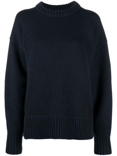  The Row Puff-sleeved Knit Sweater - Blue 