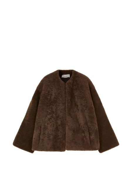  The Row Round-neck Long-sleeves Jacket - Brown 