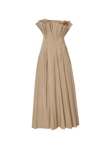  The Row Strapless Maxi Dress - Neutrals 