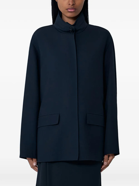  The Row Tanera High-collar Coat - Blue 