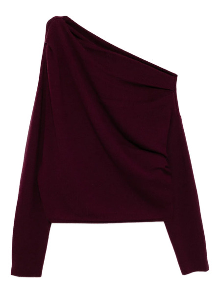  The Sei Asymmetric Draped Jumper - Purple 