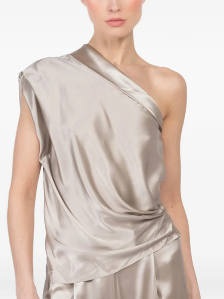  The Sei Asymmetric-lapel Top - Neutrals 