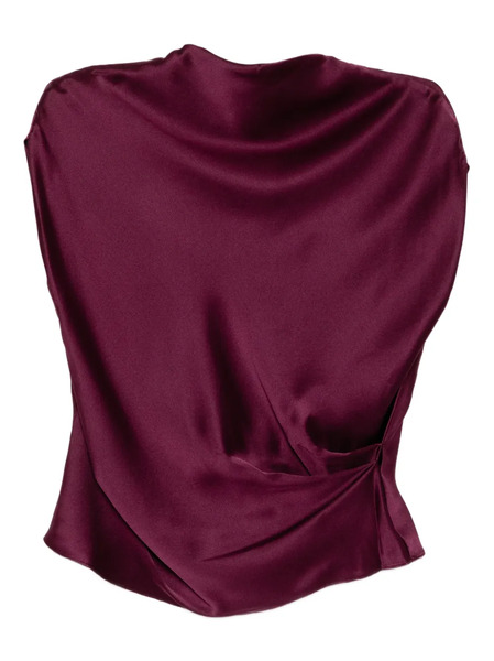  The Sei Draped Blouse - Purple 