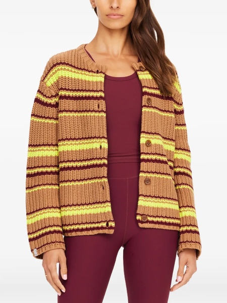  The Upside Bendetta Striped Cardigan - Neutrals 