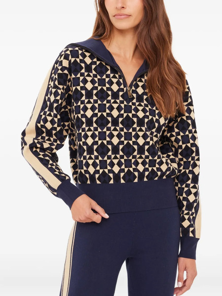  The Upside Cosmo Kairo Half-zip Knit - Blue 