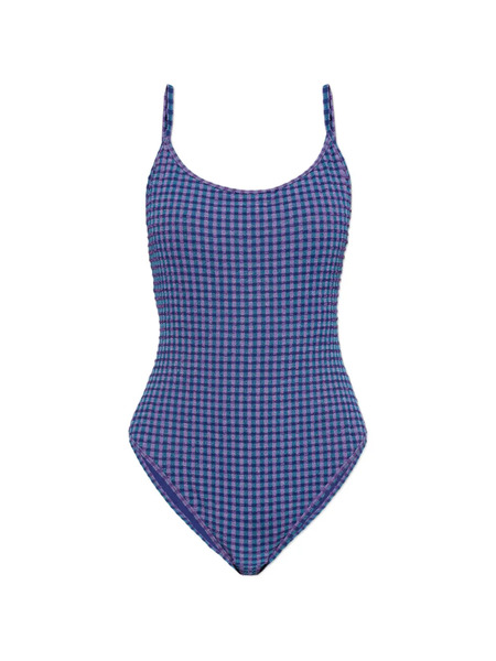  The Upside Gingham-pattern One-piece - Blue 