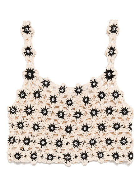  The Upside Luminary Lily Crochet Top - Neutrals 