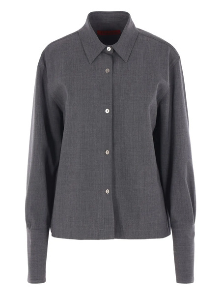  Thelatest Button-down Shirt - Grey 