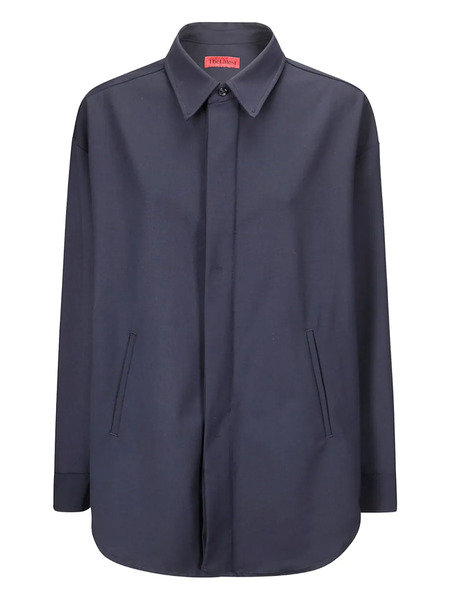  Thelatest Button-up Shirt - Blue 