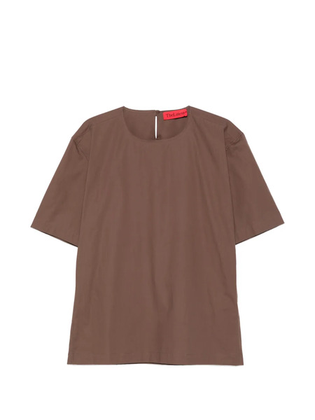  Thelatest Dean Short-sleeve Top - Brown 