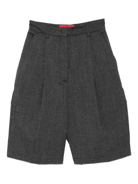  Thelatest Pleated Tailored Shorts - Grey 